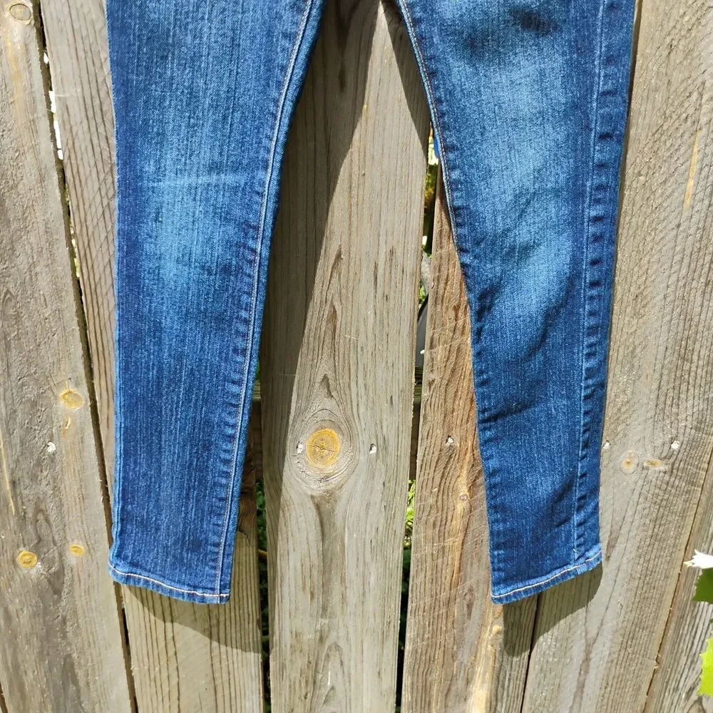 Old Navy Skinny Jeans Girls size 12 Medium Wash Denim Adjustable Waist